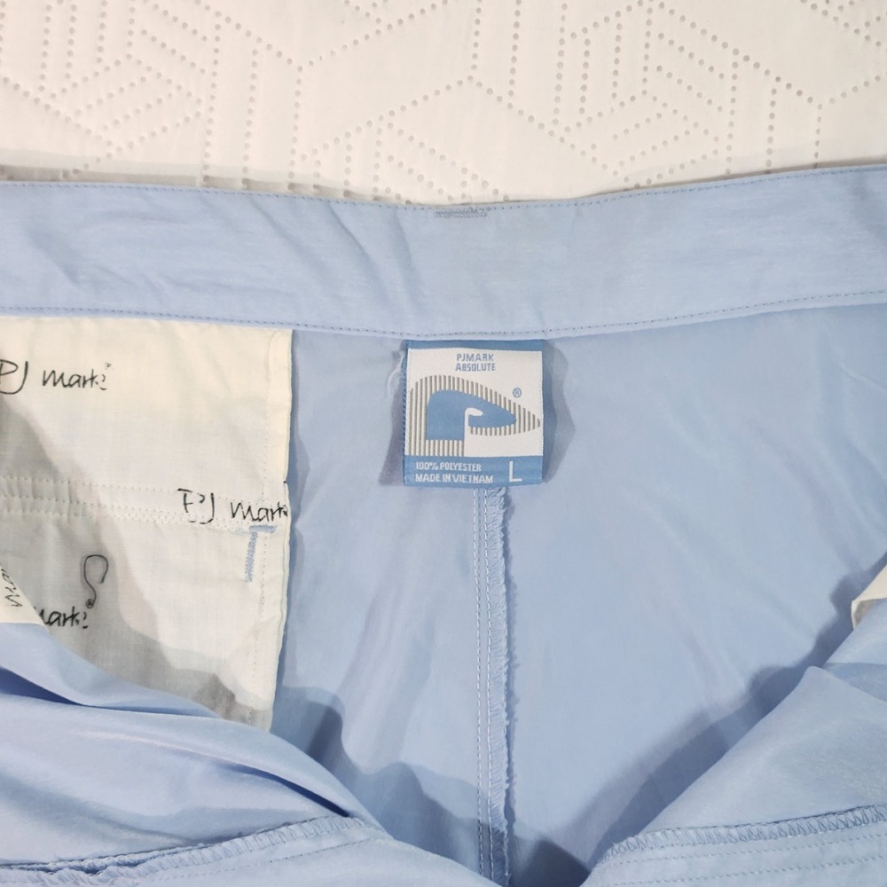 PJMark Shorts Cargo Mens Vintage Baggy Y2K Blue 5 Pocket Long Length relaxed L - Picture 4 of 15